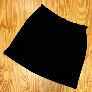 Girls’ Black Knit Quilted Skirt, size 14/16